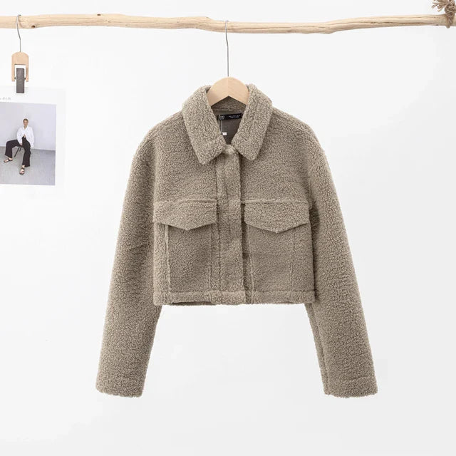 Scarlet - elegante warme korte jas