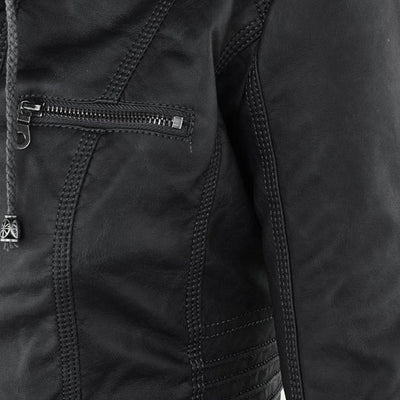 Corinne - trendy vintage jas met capuchon