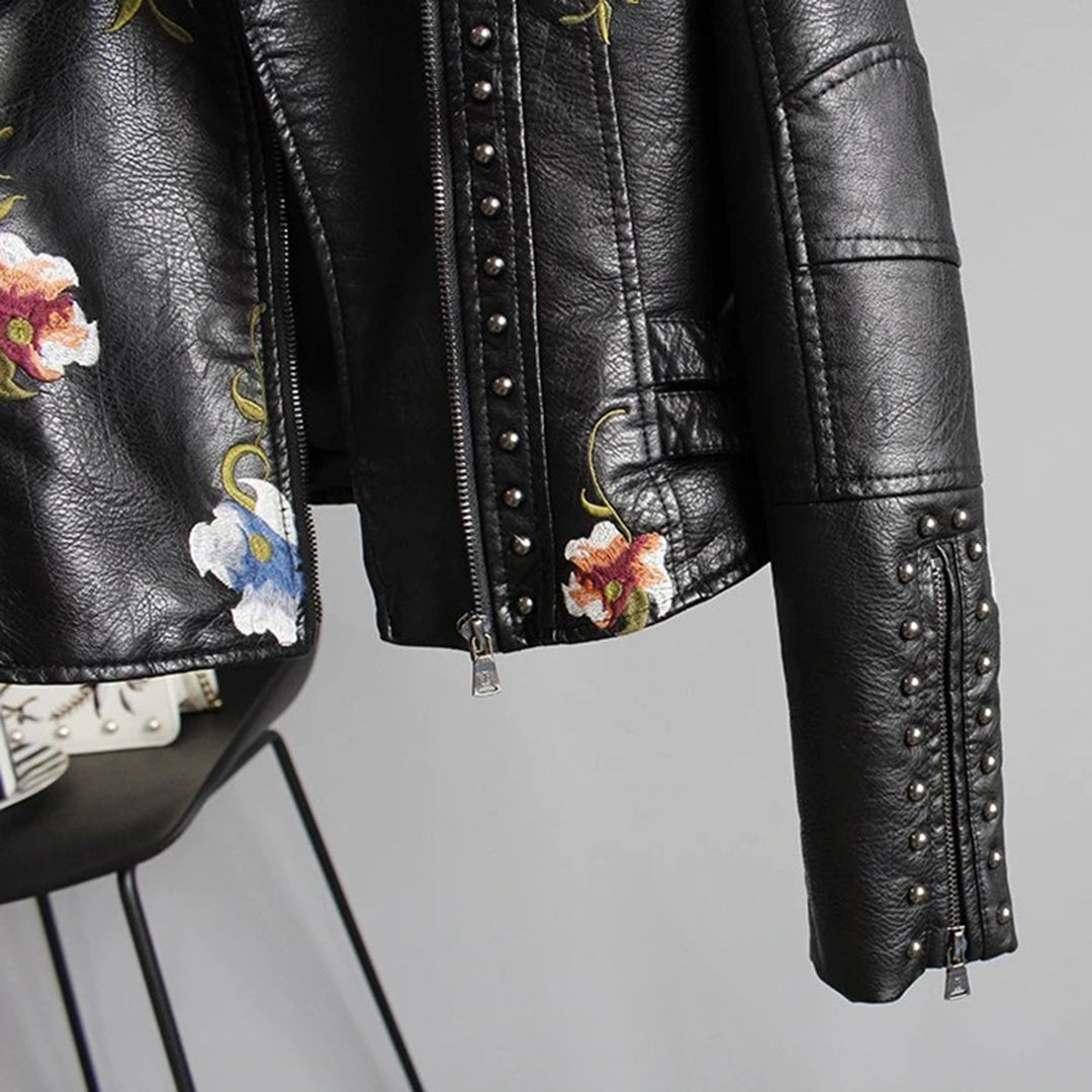 Taylor - elegant streetwear-jack met bloemen