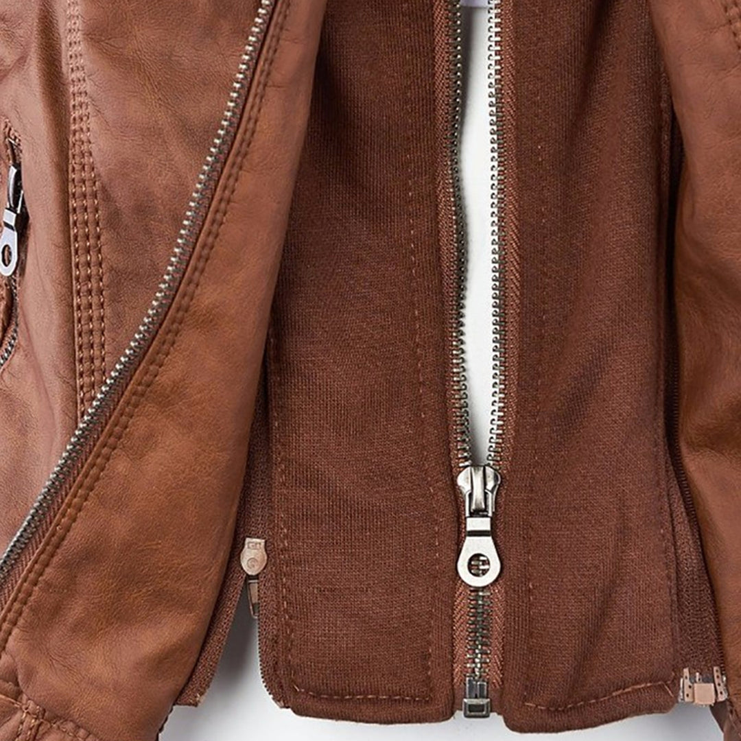 Corinne - trendy vintage jas met capuchon