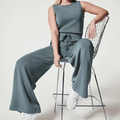 Noor | Mouwloze luxe dames jumpsuit