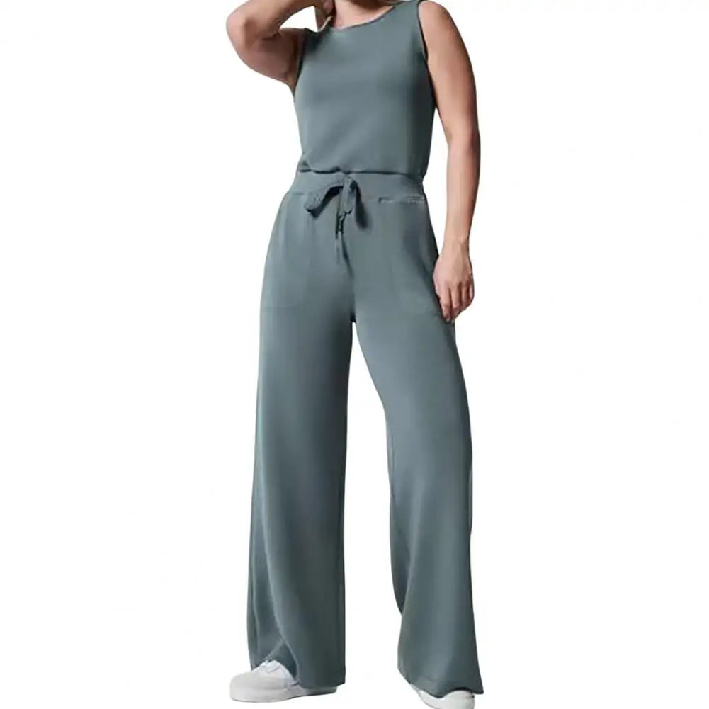 Noor | Mouwloze luxe dames jumpsuit