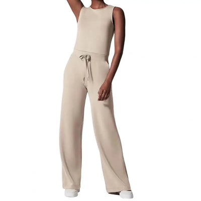 Noor | Mouwloze luxe dames jumpsuit