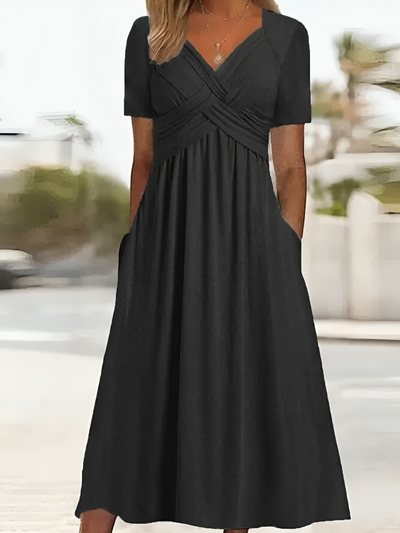 Adelle - Casual Jurk met V-Hals