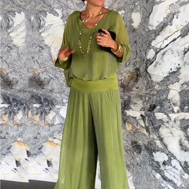 Nita | Elegante top en broek
