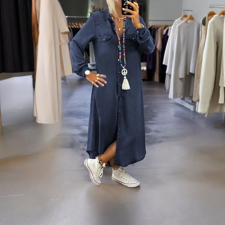 Charlie - Casual denim Boho oversized jurk