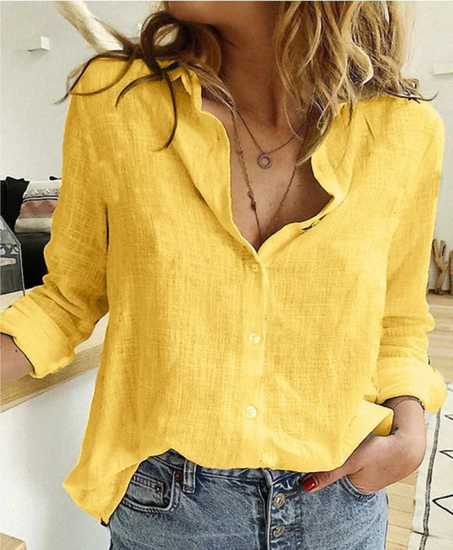 Angelica - Casual Knoop Blouse voor Vrouwen