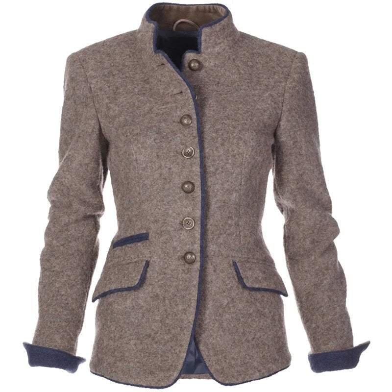 Gestucte blazer voor dames