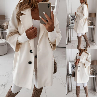 Isabella - Elegante trendy lange jas voor vrouwen