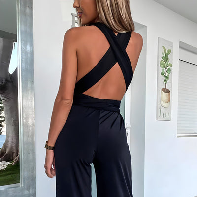 Blake - Zomerse jumpsuit met wijde broekspijpen