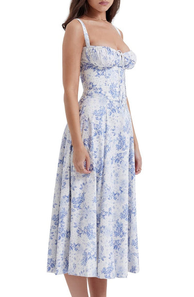 Heidi - Bloemen Bustier Jurk