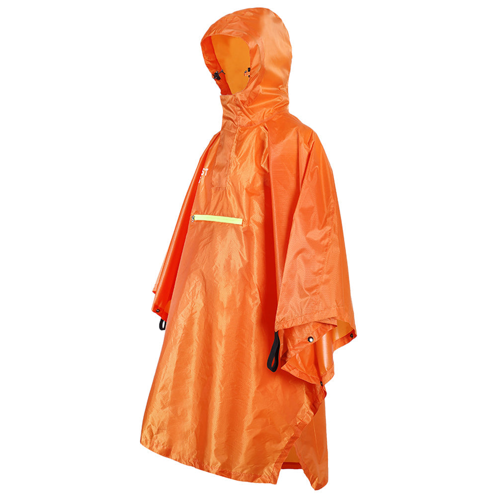 Regenbestendige Poncho met Reflecterende Streep