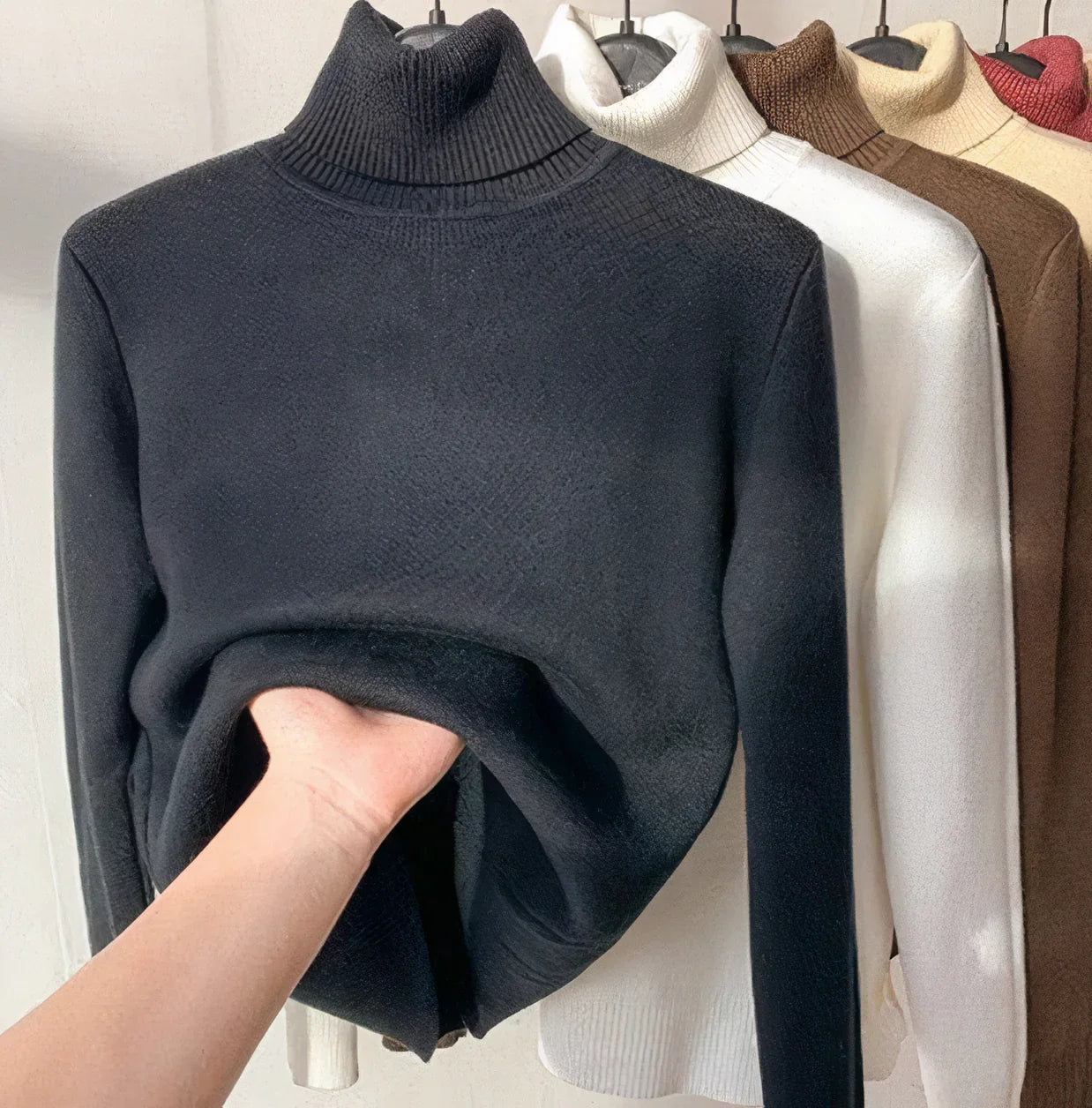 Isabella - Warme fleece-gevoerde coltrui voor dames