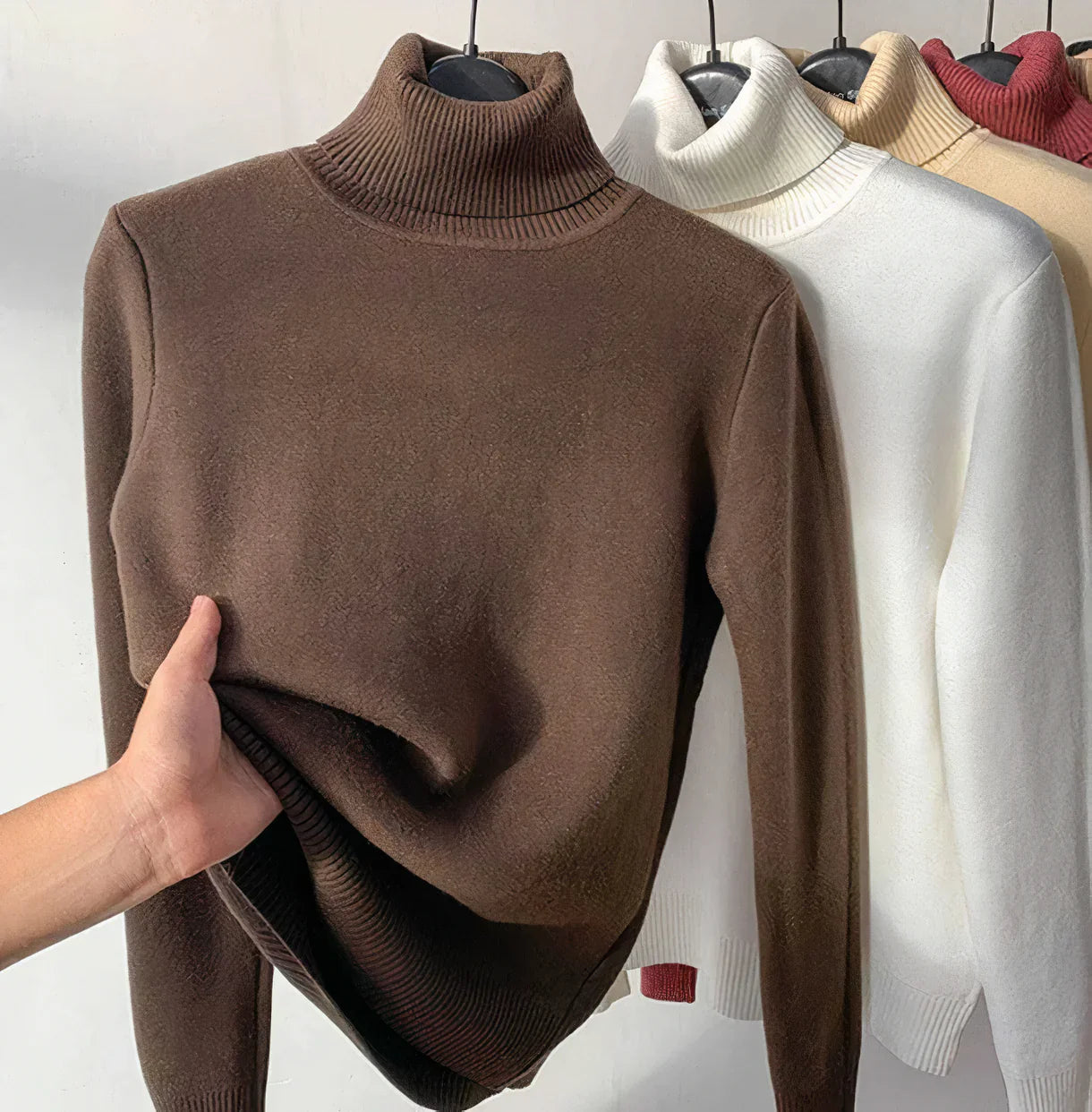 Isabella - Warme fleece-gevoerde coltrui voor dames