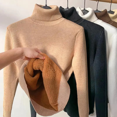 Isabella - Warme fleece-gevoerde coltrui voor dames