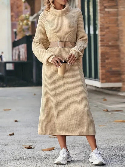 Anny - Elegante warme jurk met volle mouwen