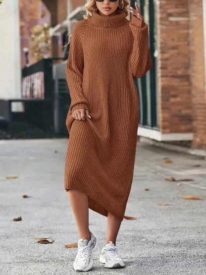 Anny - Elegante warme jurk met volle mouwen