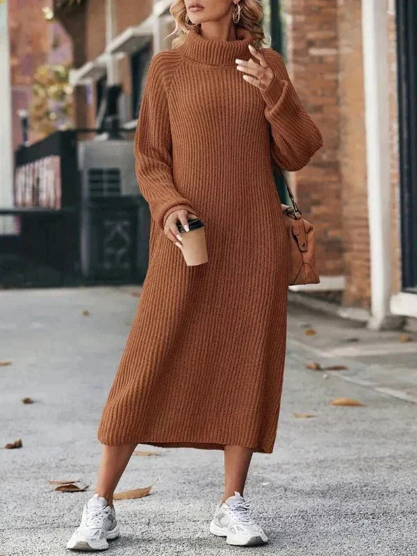 Anny - Elegante warme jurk met volle mouwen