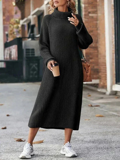Anny - Elegante warme jurk met volle mouwen