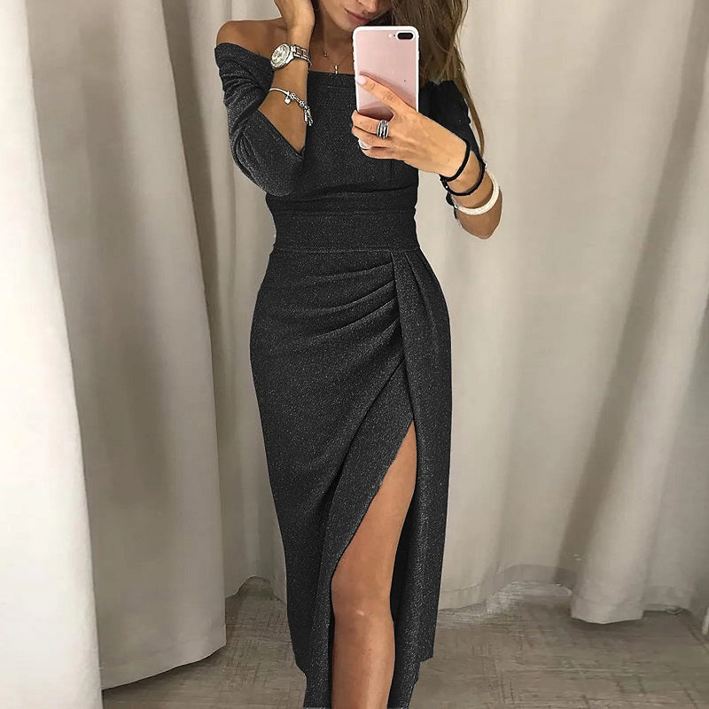 Odetta - Elegante Feestjurk met open hals