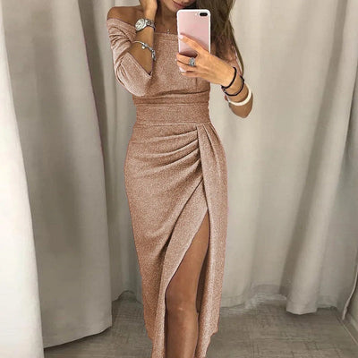 Odetta - Elegante Feestjurk met open hals