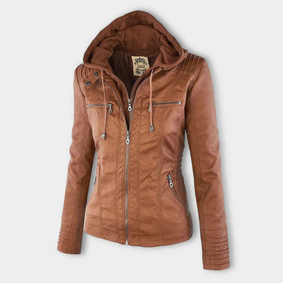 Corinne - trendy vintage jas met capuchon