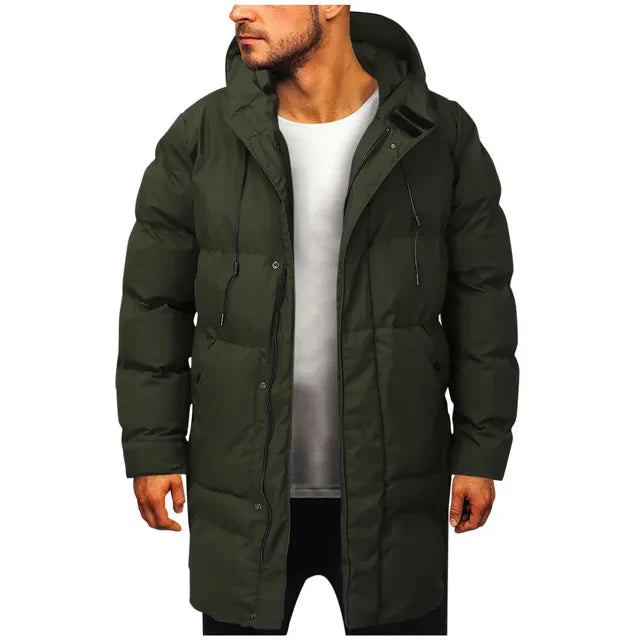 Lange Winterjas voor Moderne Mannen