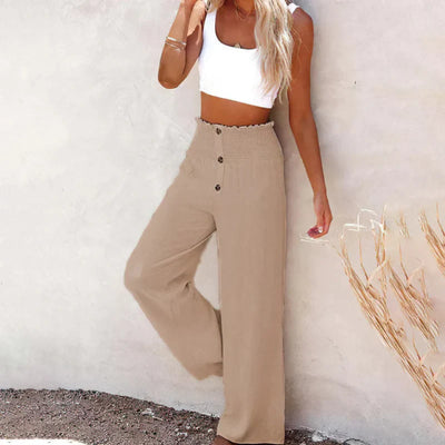 Charlotte - Broek met hoge taille en wijde pijpen voor dames
