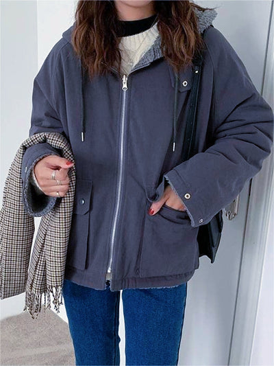 Lauren Fleece Parka | Elegante oversized jas met dikke capuchon voor vrouwen