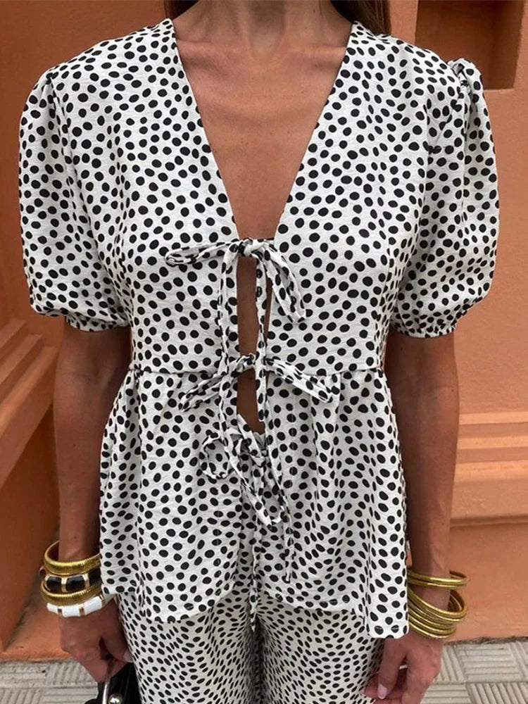 Helena - Elegante top en broek