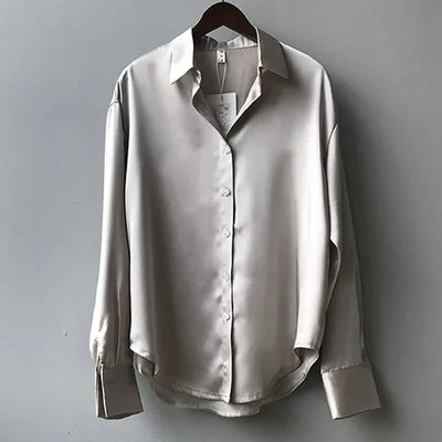 Emily - Casual Satijnen Blouse