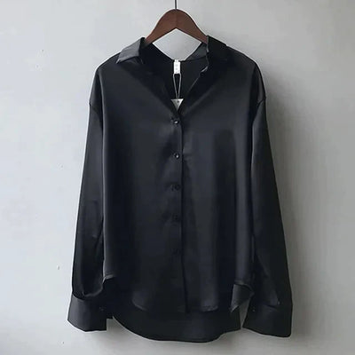 Emily - Casual Satijnen Blouse