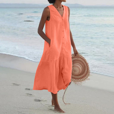 Lucy - Comfortabele zomerjurk met zakken