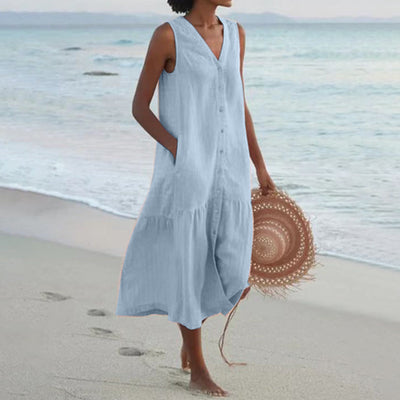 Lucy - Comfortabele zomerjurk met zakken