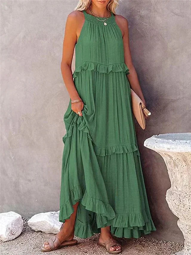 Jazlyn - Zomerse losse maxi jurk