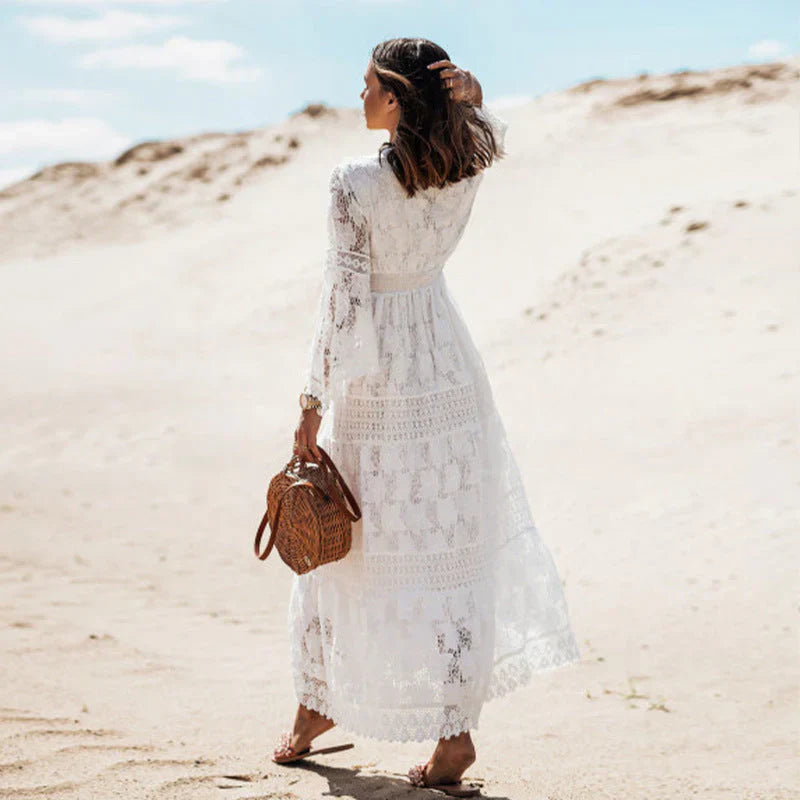 Sarah - Boho jurk met lange mouwen