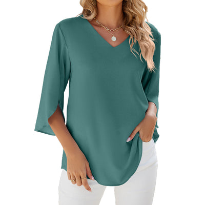 Sabrina - Elegante V-hals Blouse voor Vrouwen