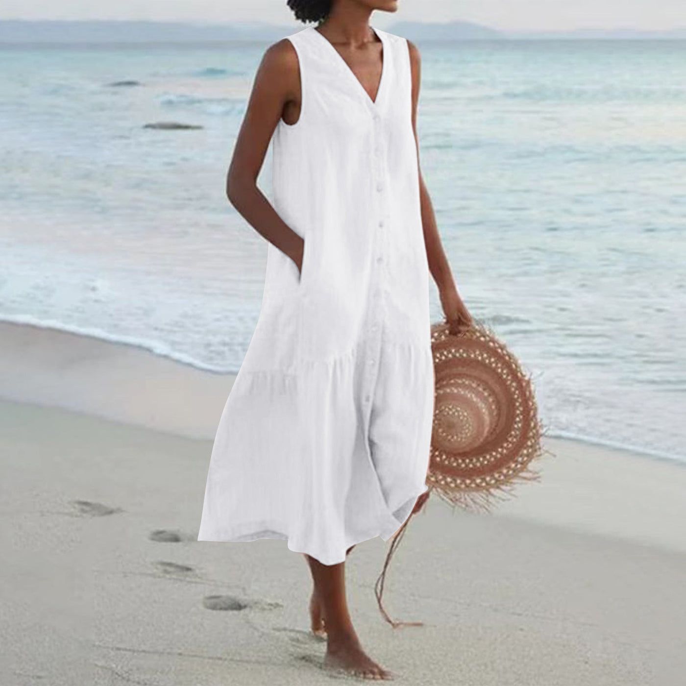 Lucy - Comfortabele zomerjurk met zakken