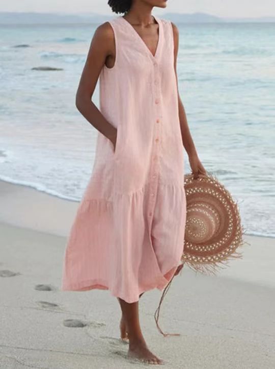 Lucy - Comfortabele zomerjurk met zakken