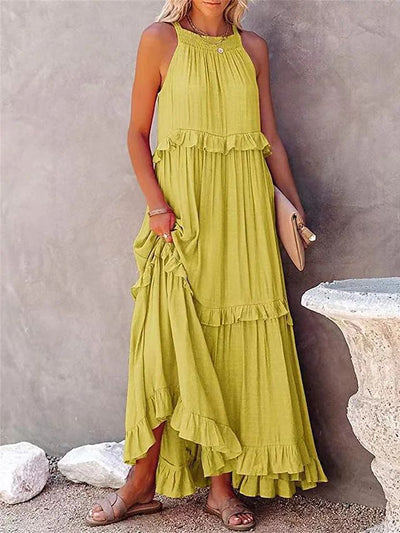 Jazlyn - Zomerse losse maxi jurk