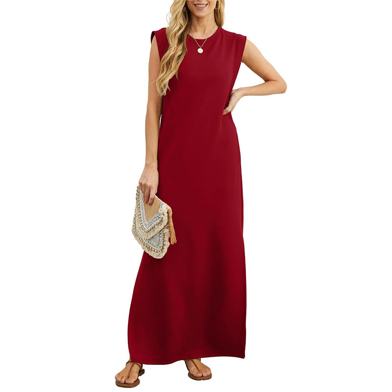 Ainsley - Comfortabele mouwloze maxi jurk