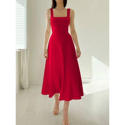 Briana - Elegante Jurk met Brede Banden