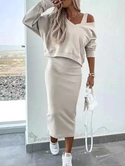 Dana - Midi-jurk & sweatshirt