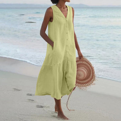 Lucy - Comfortabele zomerjurk met zakken