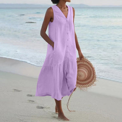 Lucy - Comfortabele zomerjurk met zakken