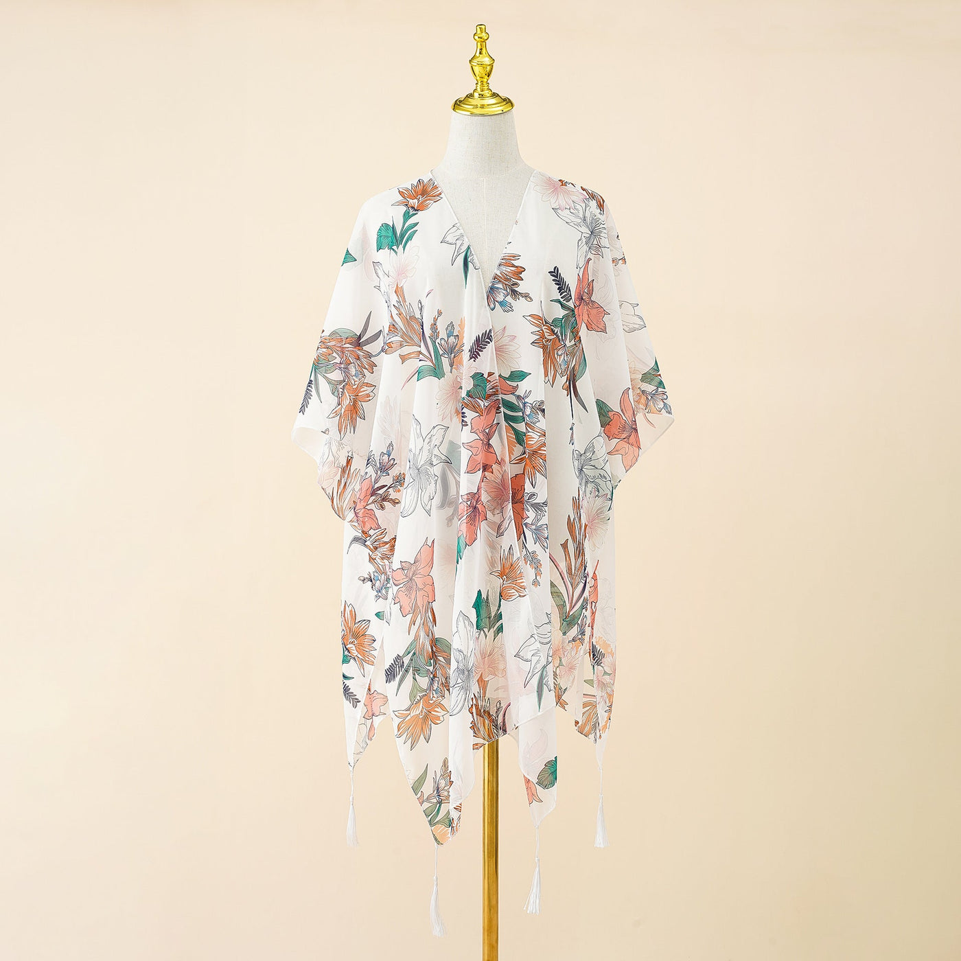 Sadie - Bloemig zomers kimono vest voor vrouwen