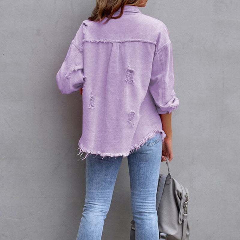 Revive Verscheurd denim jack