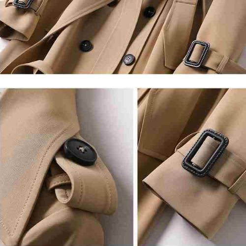 Dames Trenchcoat met Klassiek Ontwerp