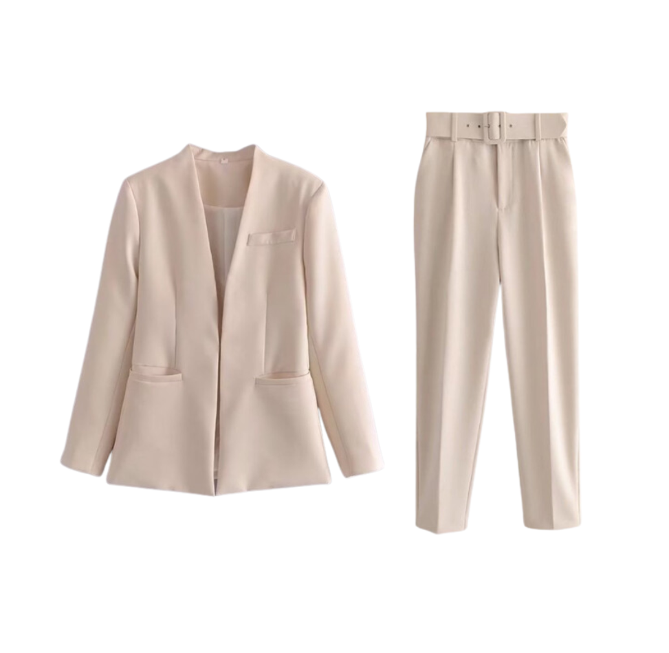 Hills - Blazerset Jas & Broek met Riem
