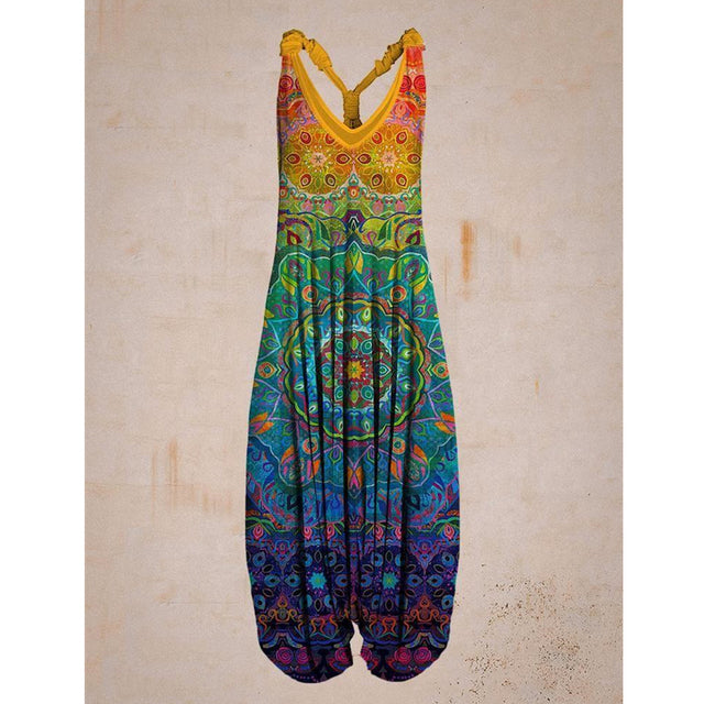 Lyla - jumpsuit met retro print